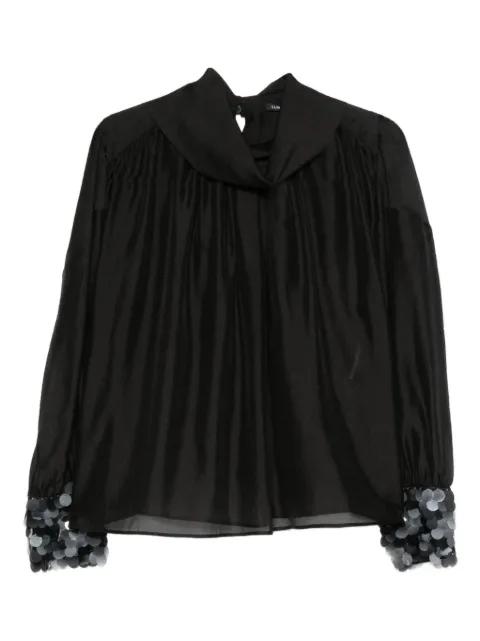 sequin-cuff top by LUISA CERANO