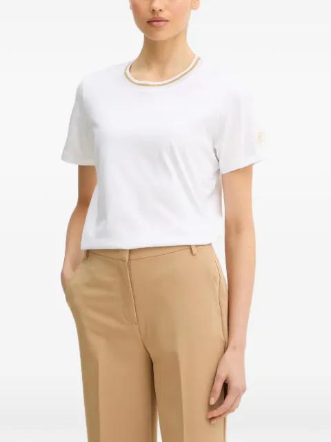 Balearica lurex-detail T-shirt by LUISA SPAGNOLI