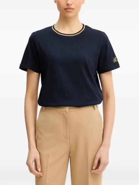 Balearica lurex-detail T-shirt by LUISA SPAGNOLI