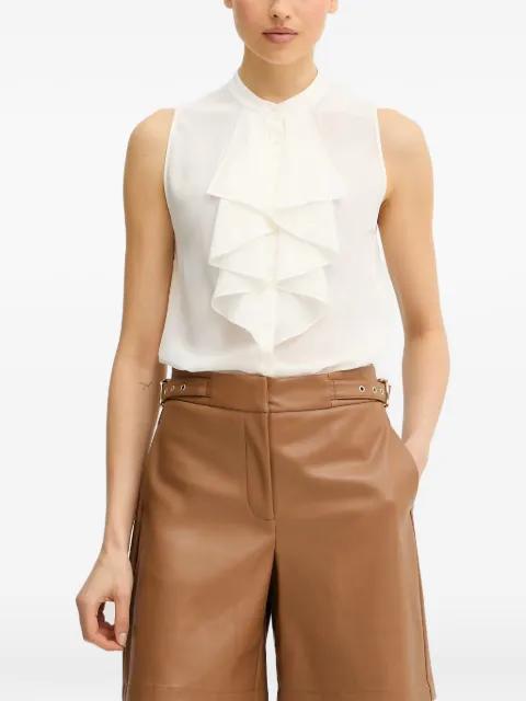 Burrata ruffled shirt by LUISA SPAGNOLI