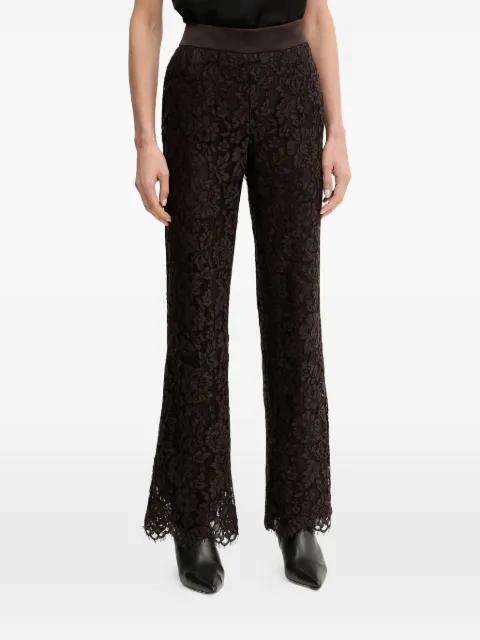 Otago floral-lace flared trousers by LUISA SPAGNOLI