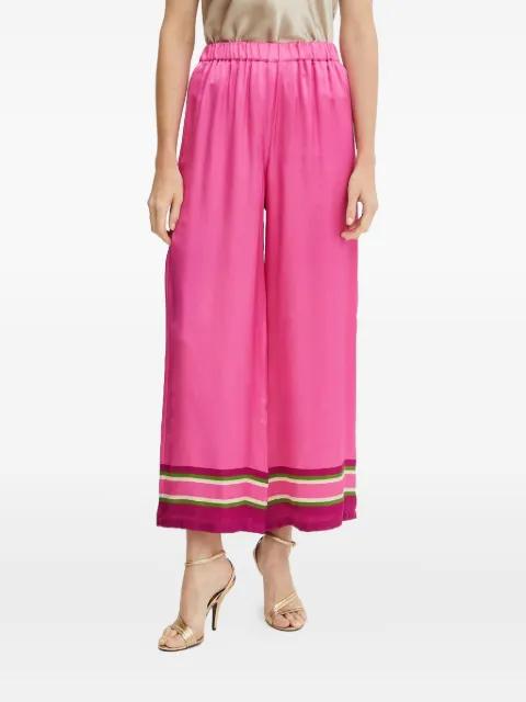 elasticated-waistband striped trousers by LUISA SPAGNOLI