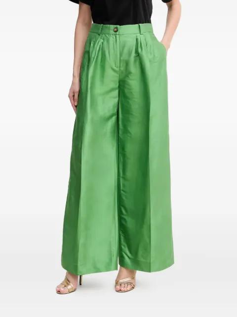 pleat-detail trousers by LUISA SPAGNOLI
