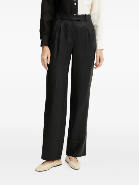 pleated linen trousers by LUISA SPAGNOLI