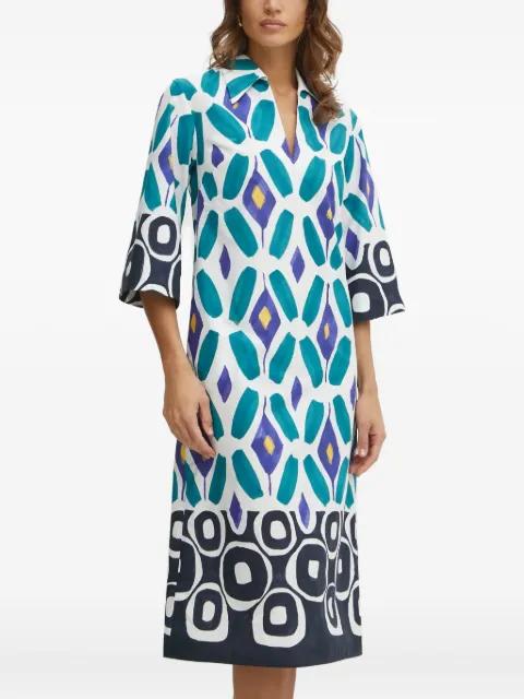 printed midi dress by LUISA SPAGNOLI