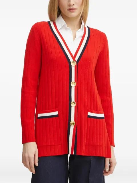 ribbed-knit button cardigan by LUISA SPAGNOLI