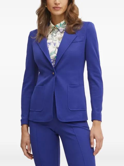 single-button pocket blazer by LUISA SPAGNOLI