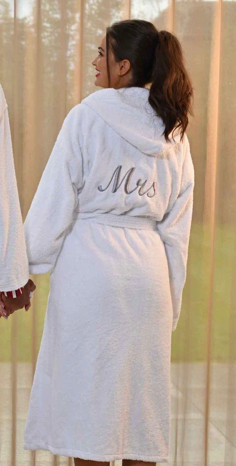 Personalised MRS Terry Towelling Robe by LULABAY