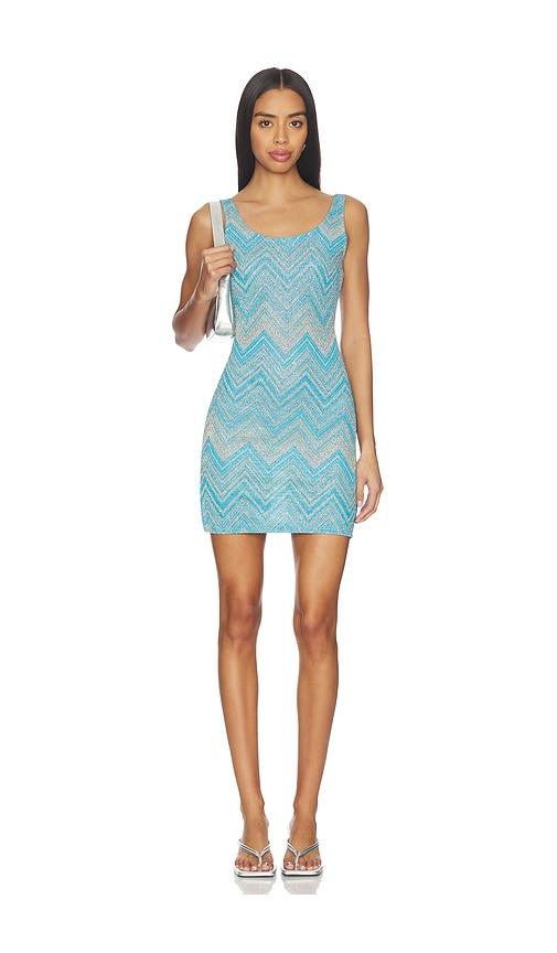 Luli Fama Bodycon Tank Mini Dress in Baby Blue by LULI FAMA