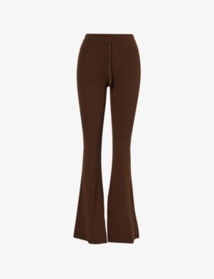 Groove High-Rise Flared Stretch-Rib Yoga Leggings by LULULEMON