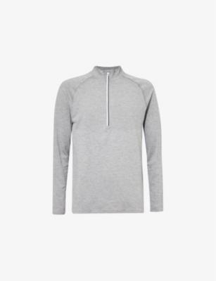 Metal Vent Tech Half Zip logo-print stretch-woven top by LULULEMON