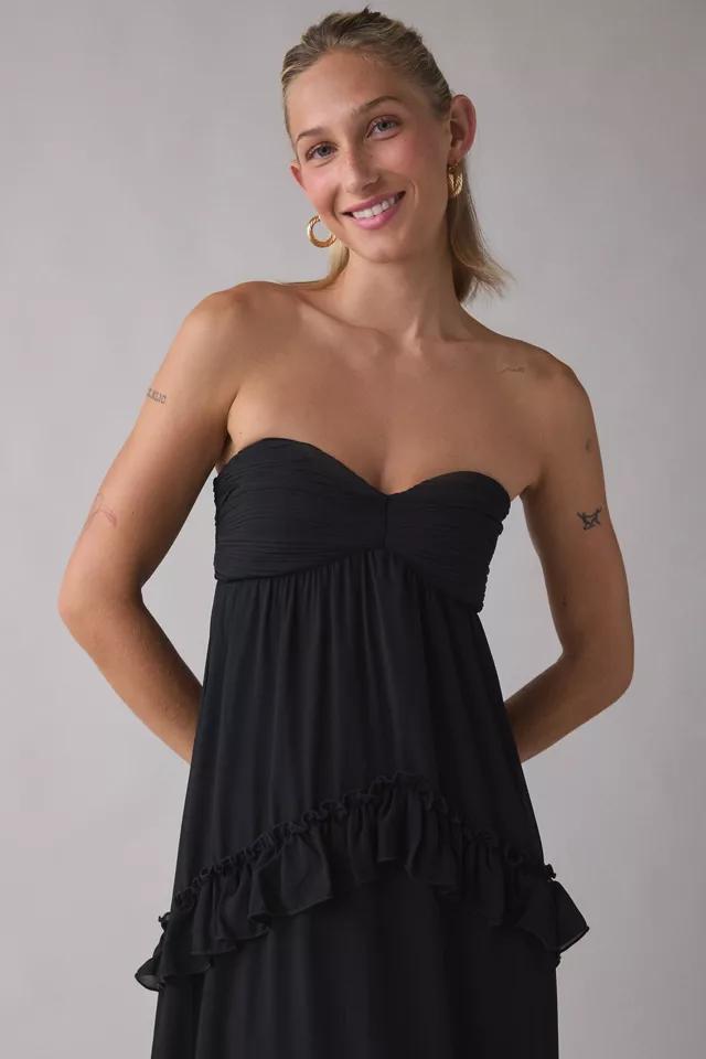 Lulus Diana Tiered Ruffle Strapless Maxi Dress by LULUS