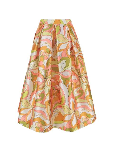 Luna K Groovy floral-print midi skirt by LUNATICA MILANO