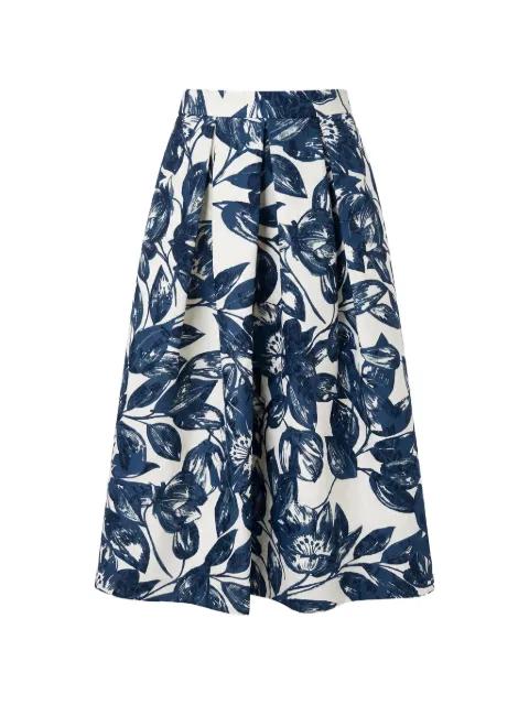 T Leaves jacquard-knit midi skirt by LUNATICA MILANO