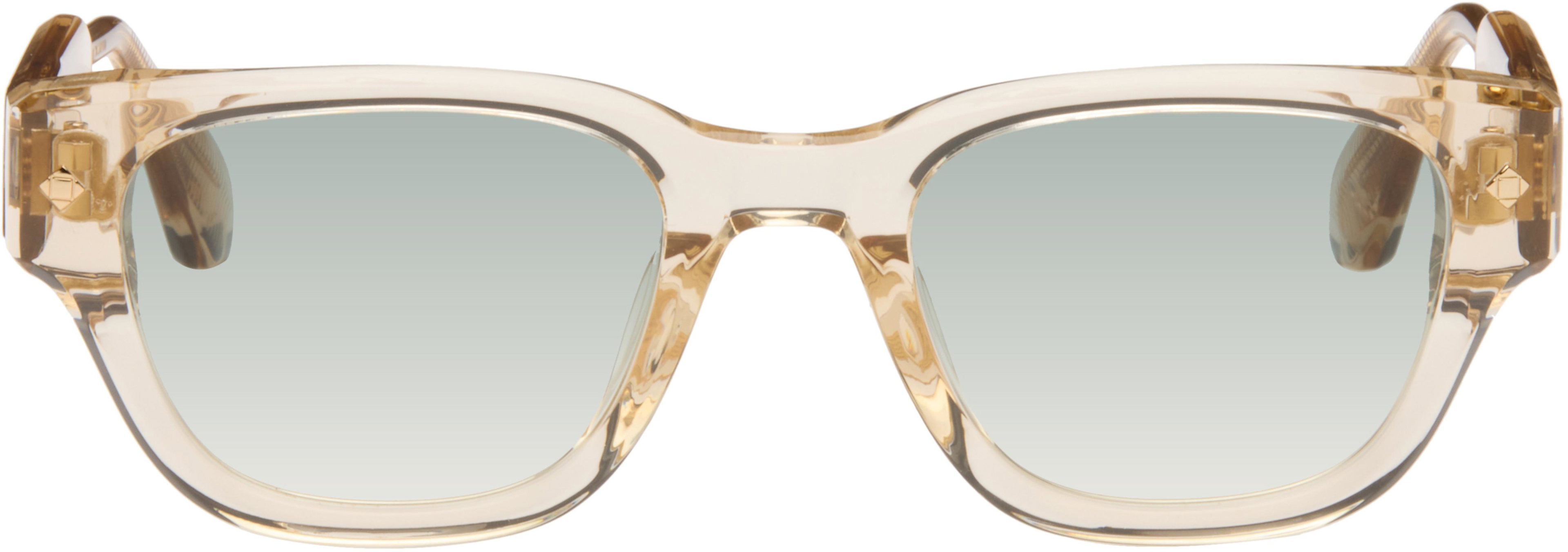 Beige 'Dolce Far Niente' Sunglasses by LUNETTERIE GENERALE