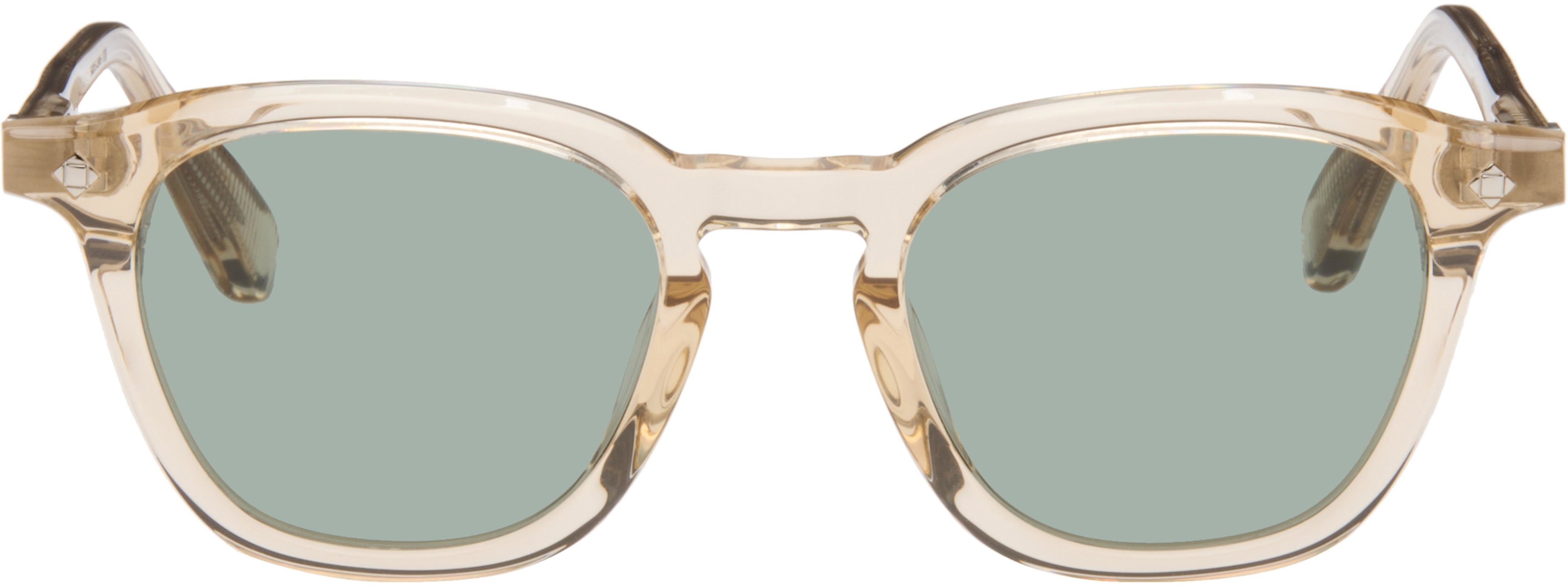 Beige Maestro Sunglasses by LUNETTERIE GENERALE