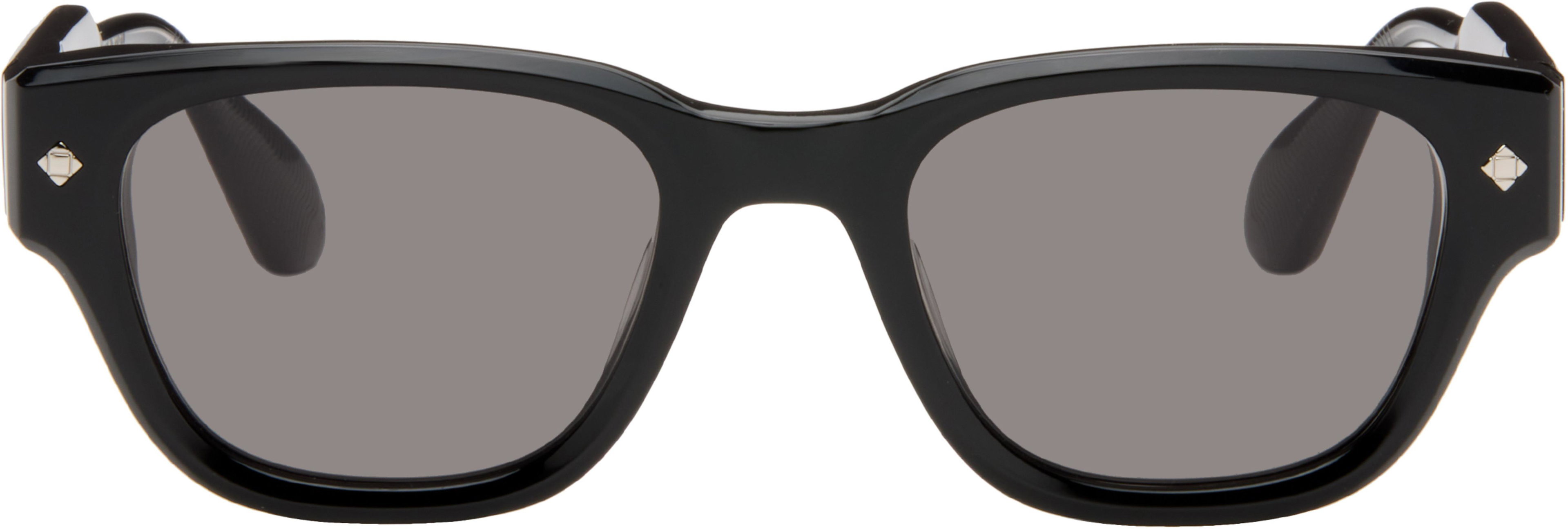 Black 'Minuit Moins Une' Sunglasses by LUNETTERIE GENERALE