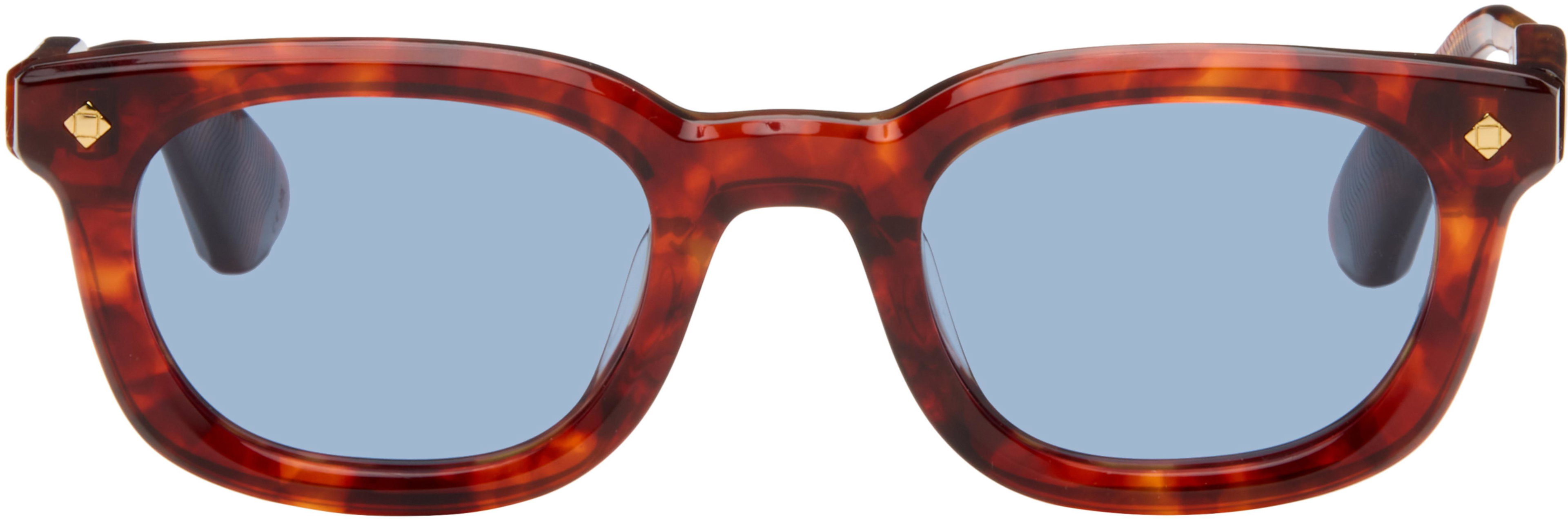 Brown 'One More Night' Sunglasses by LUNETTERIE GENERALE