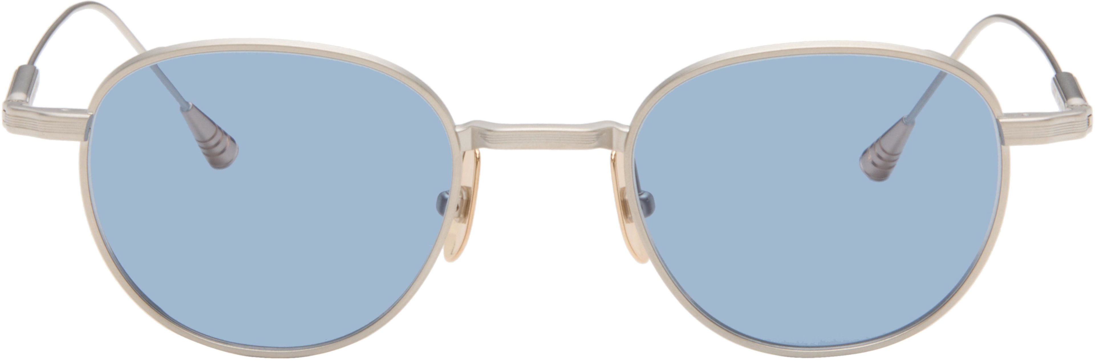 Silver 'No Time to Die' Sunglasses by LUNETTERIE GENERALE