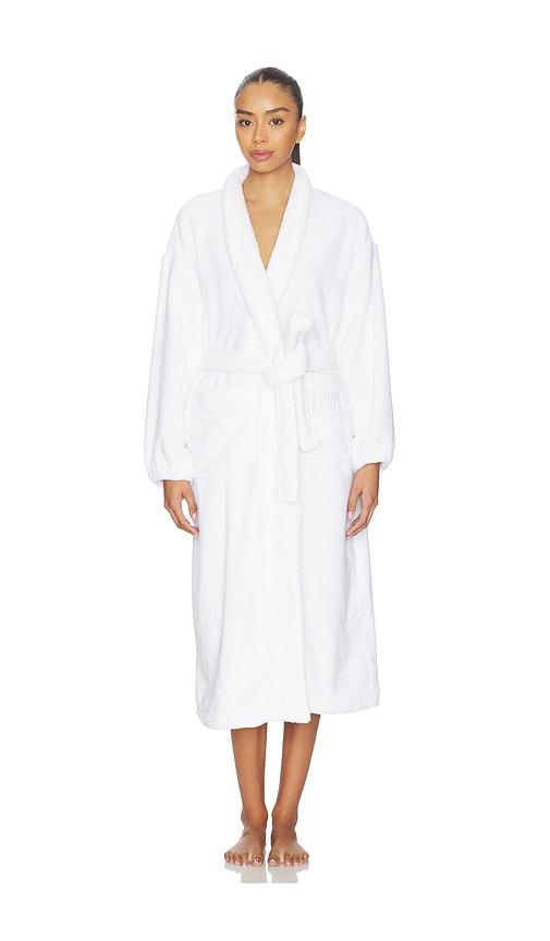 LUNYA Spa Terry Robe in White by LUNYA