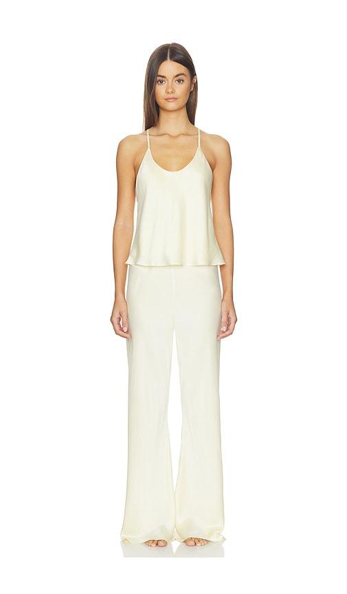 LUNYA Washable Silk - Bias Cami Pant Set in Yellow by LUNYA