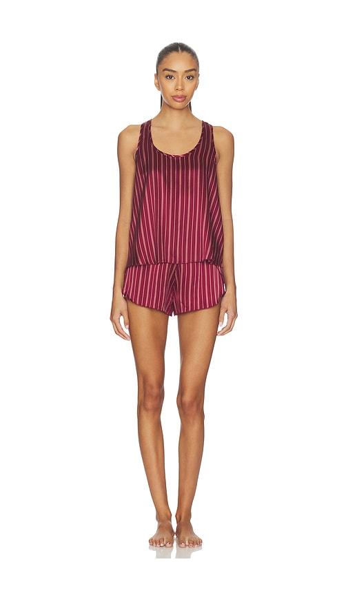LUNYA Washable Silk Tulip Back Set in Burgundy,Pink by LUNYA