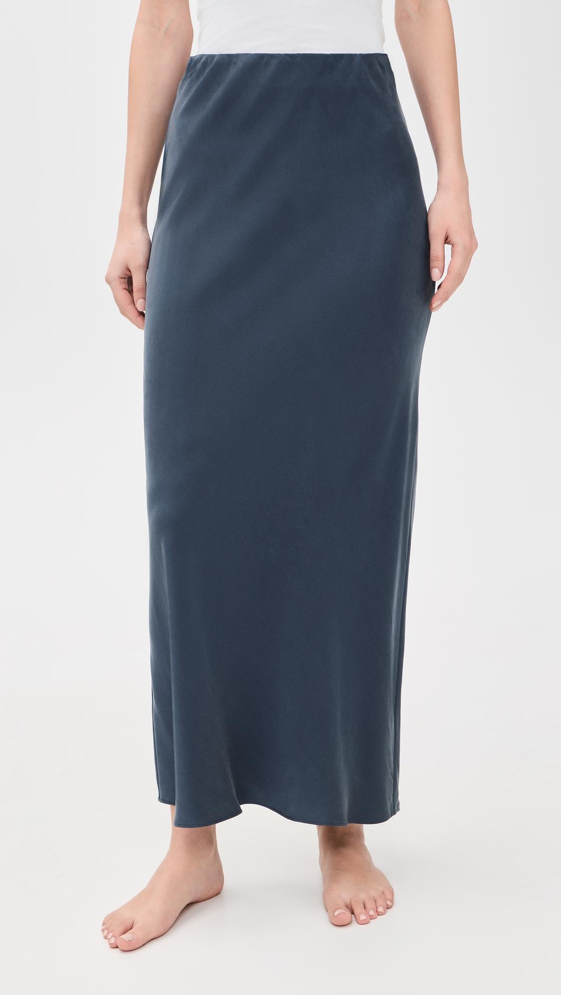 Silk Maxi Skirt by LUNYA