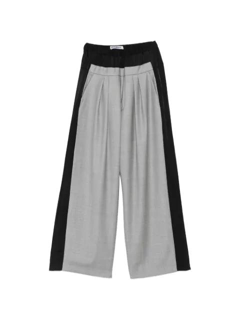 pleated wide-leg trousers by LUTZ HUELLE