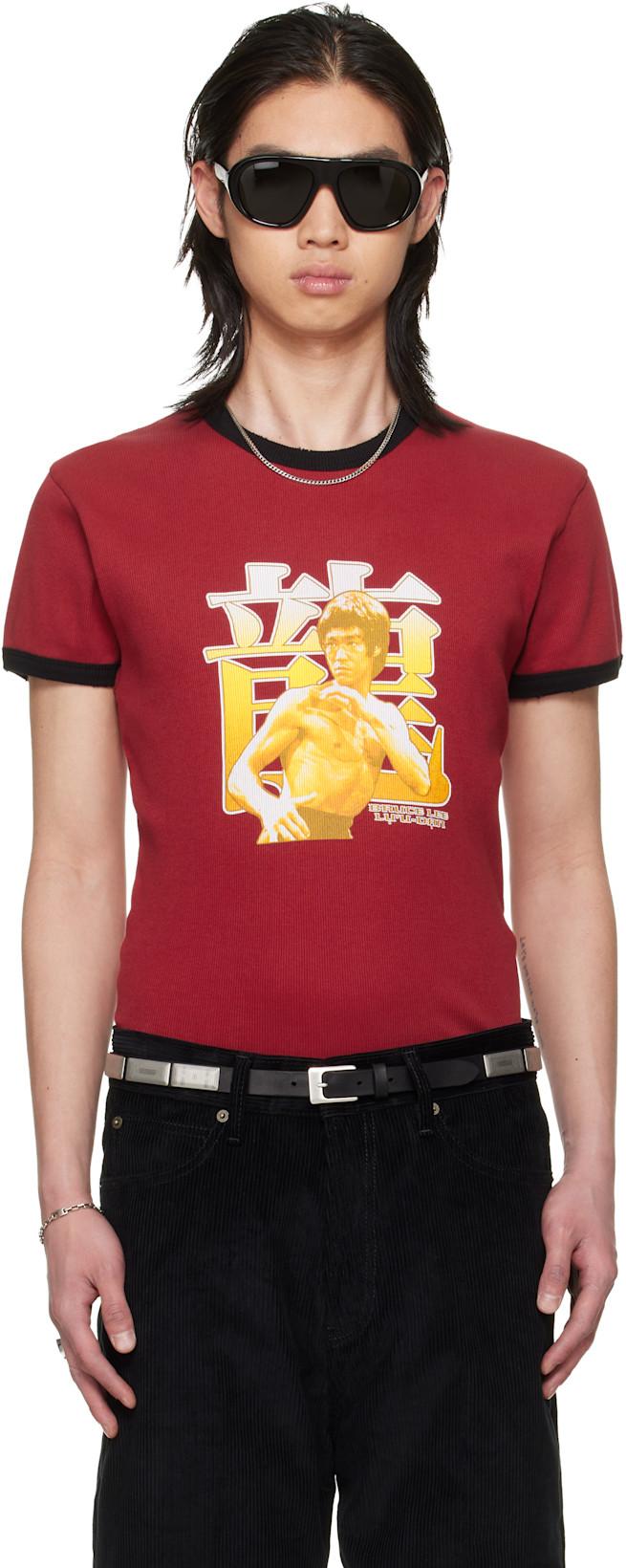 BRUCE LEE x LỰU ĐẠN Red Ringer T-shirt by LU'U DAN