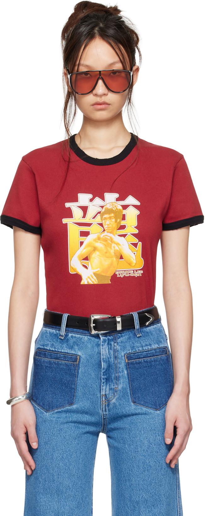 BRUCE LEE x LỰU ĐẠN Red Ringer T-shirt by LU'U DAN