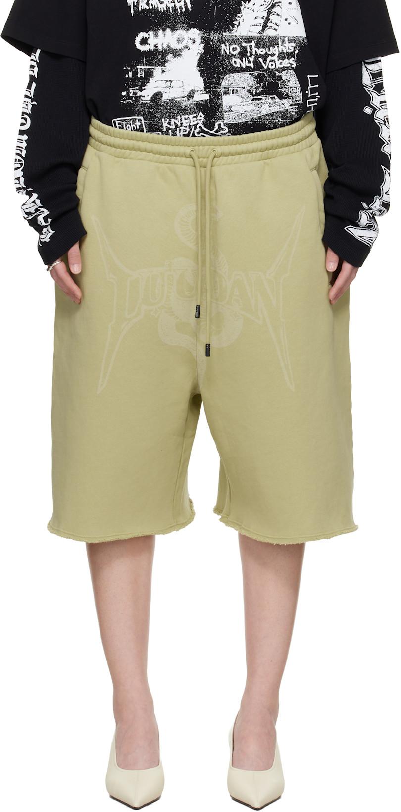 Green Zoku Shorts by LU'U DAN