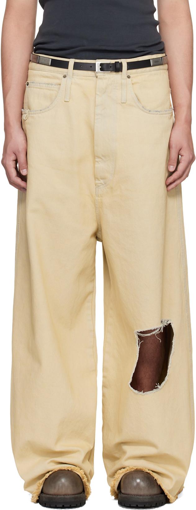 Off-White Dumpster Denim Jeans by LU'U DAN