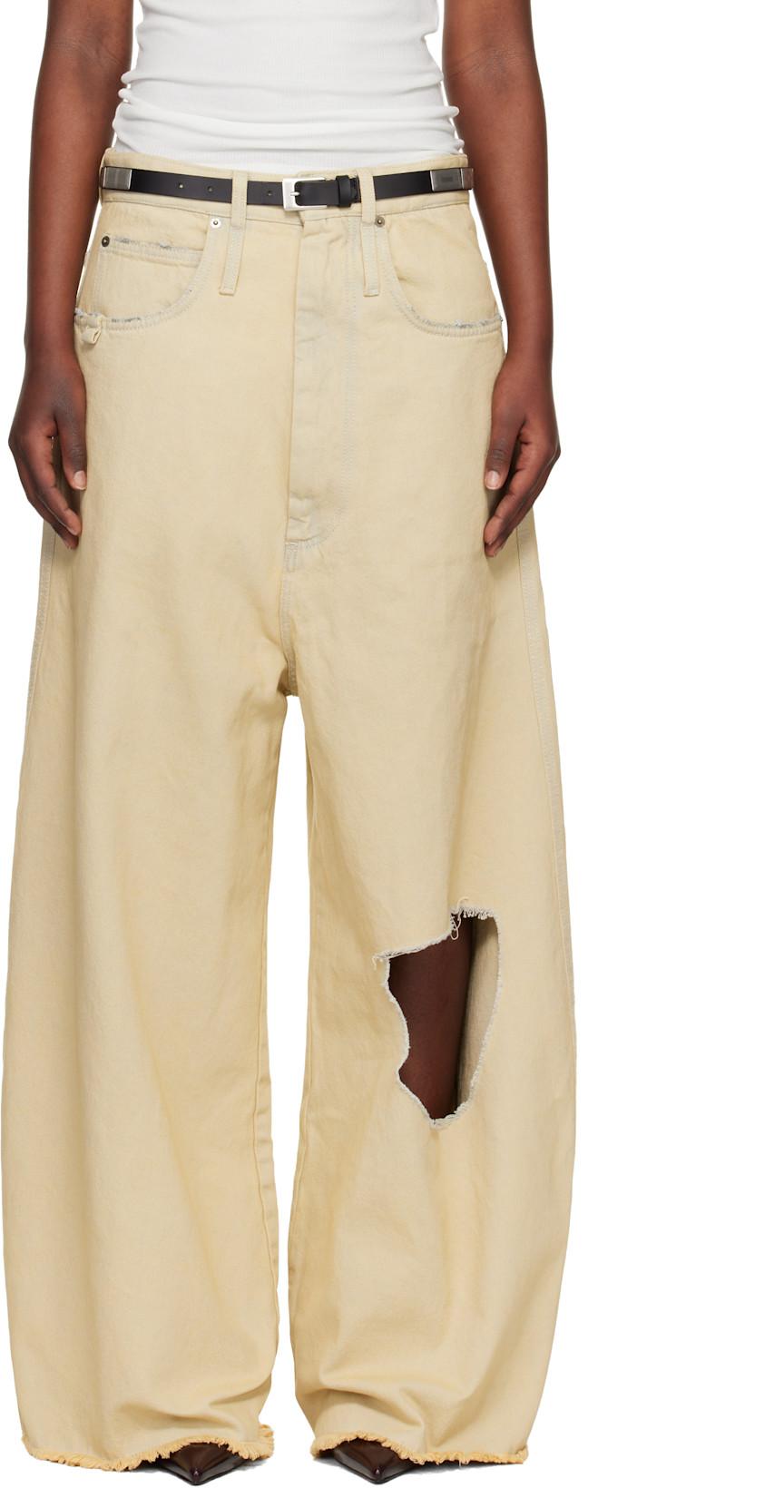 Off-White Dumpster Denim Jeans by LU'U DAN