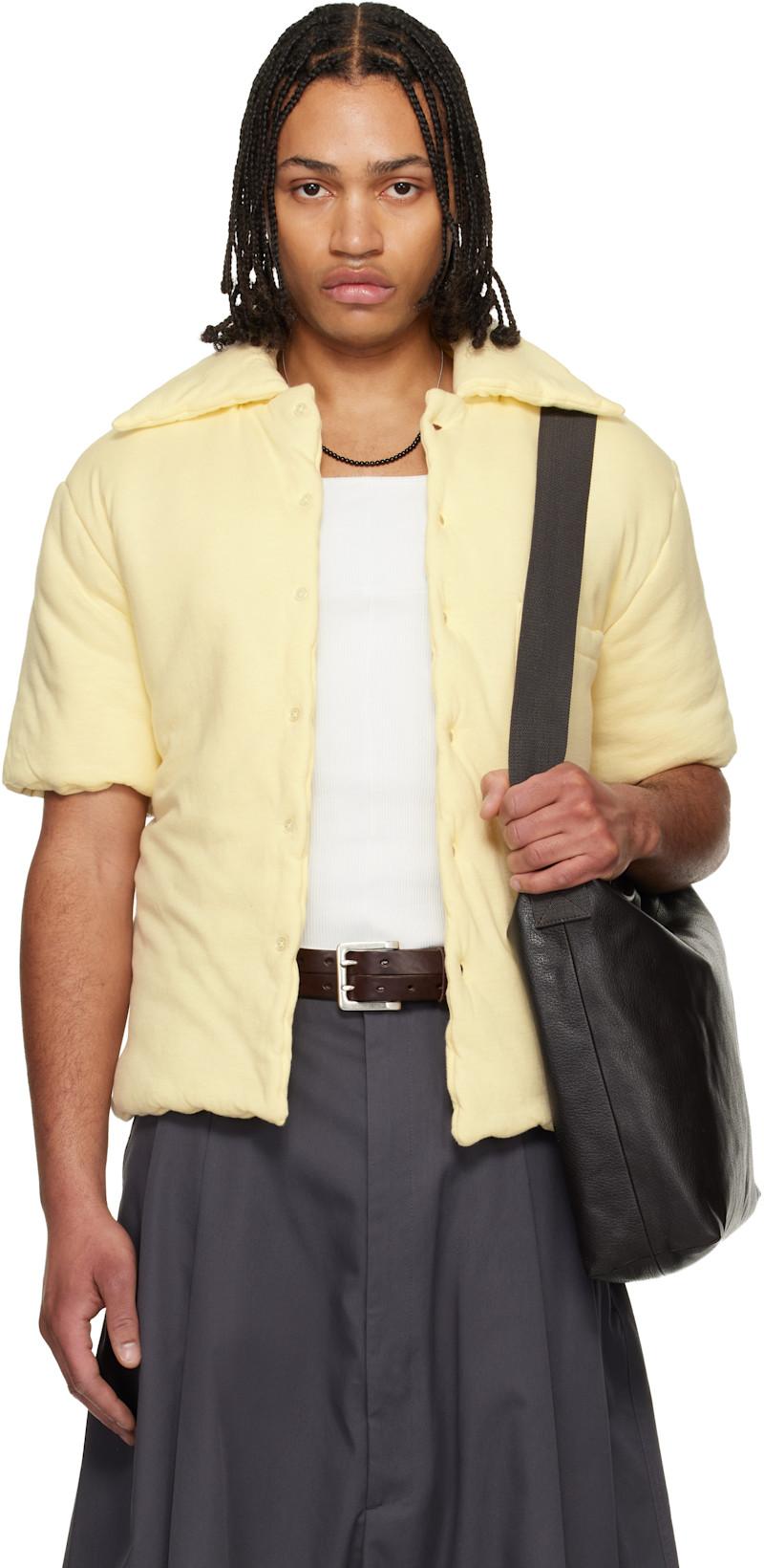 Off-White Wadded Shift Shirt by LU'U DAN