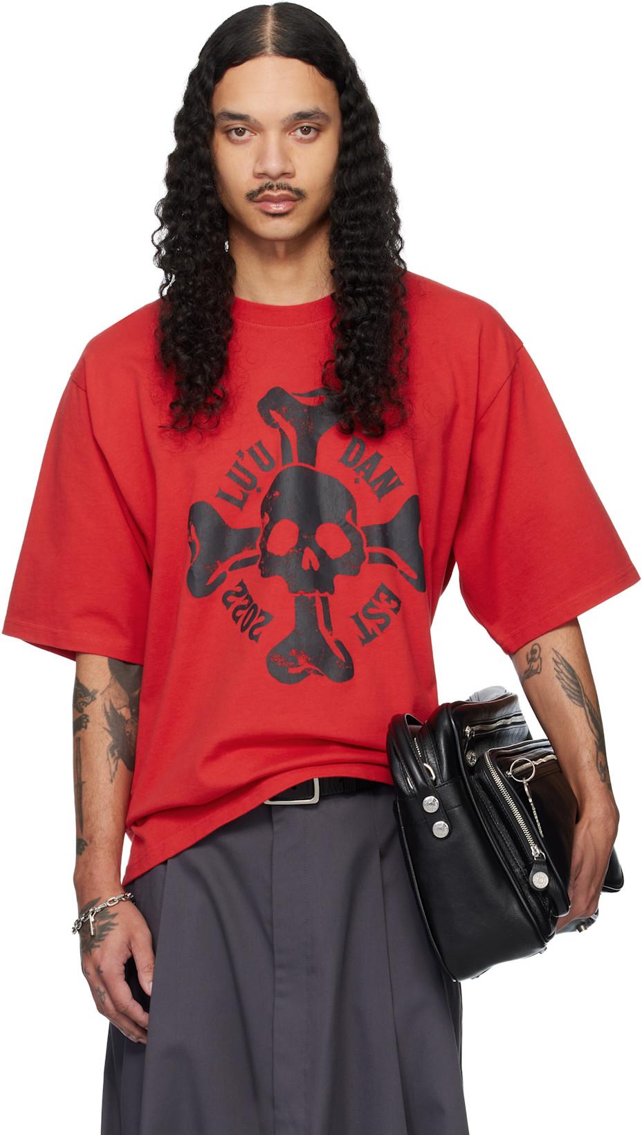 Red Concert T-shirt by LU'U DAN