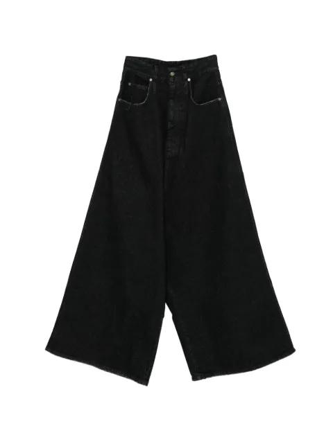 drop crotch wide leg jeans by LUU DAN