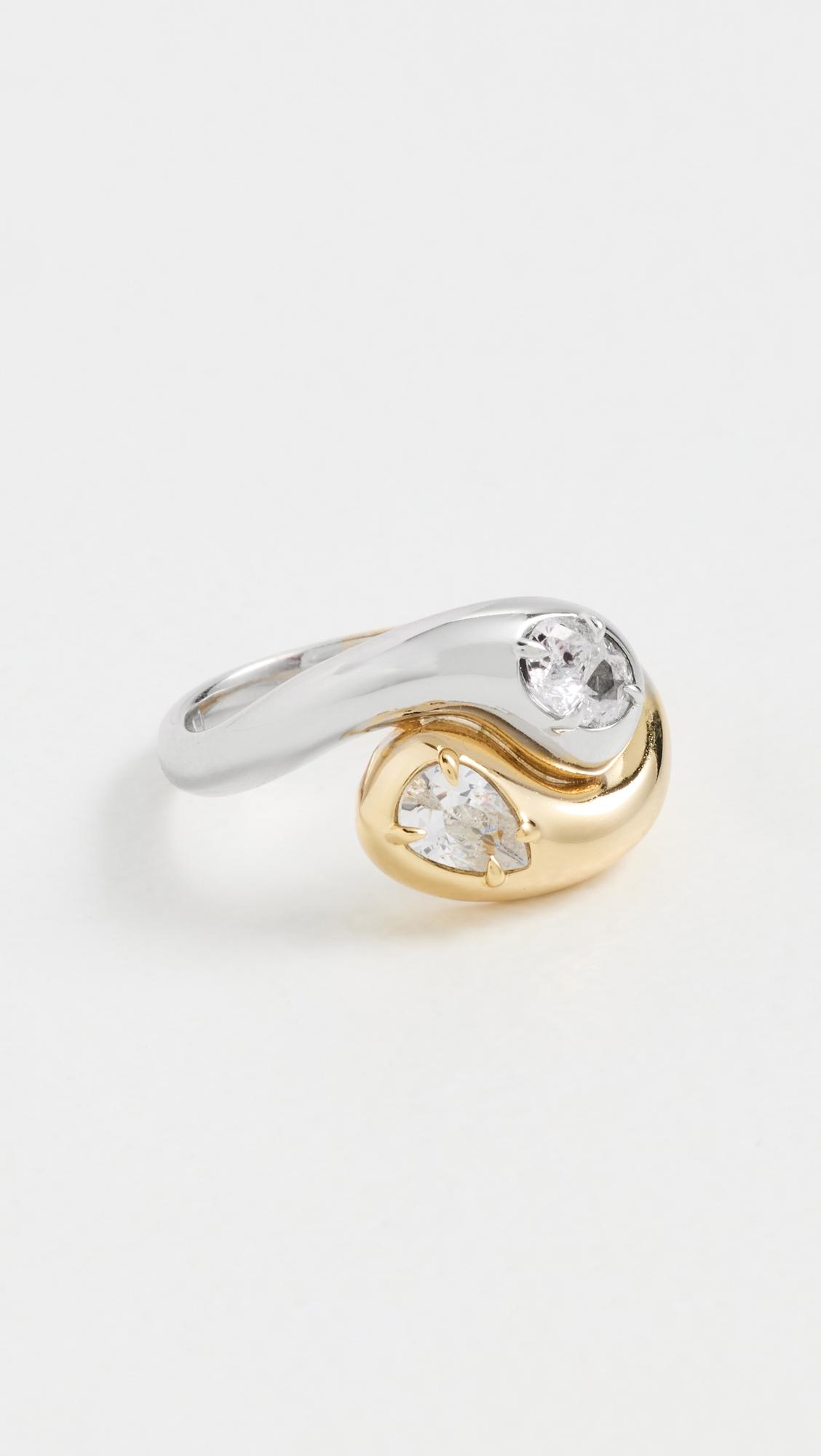 The Bianco Nero Interlock Ring by LUV AJ