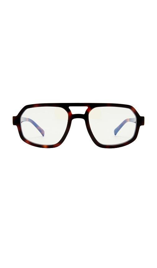 Luv Lou The Banks Blue Light Glasses in Brown by LUV LOU