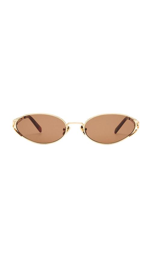 Luv Lou The Paloma Sunglasses in Metallic Gold by LUV LOU Luv Lou The Paloma Sunglasses in Metallic Gold by LUV LOU