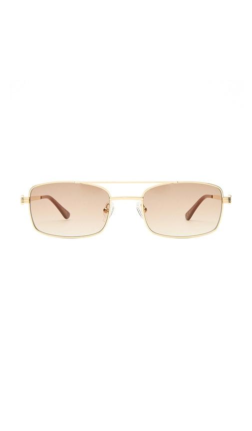 Luv Lou The Rocky Sunglasses in Metallic Gold by LUV LOU