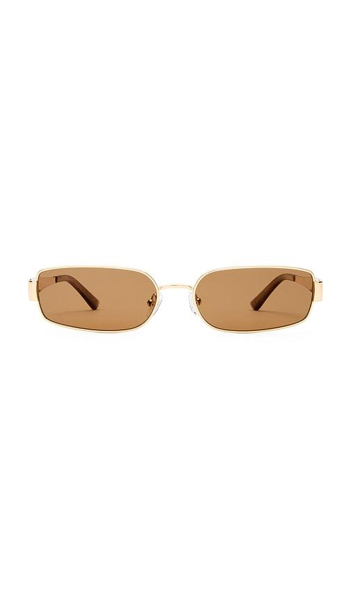 Luv Lou The Ryan Sunglasses in Metallic Gold by LUV LOU