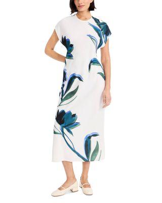 Moonlight Crepe Printed Dress by LUXELY