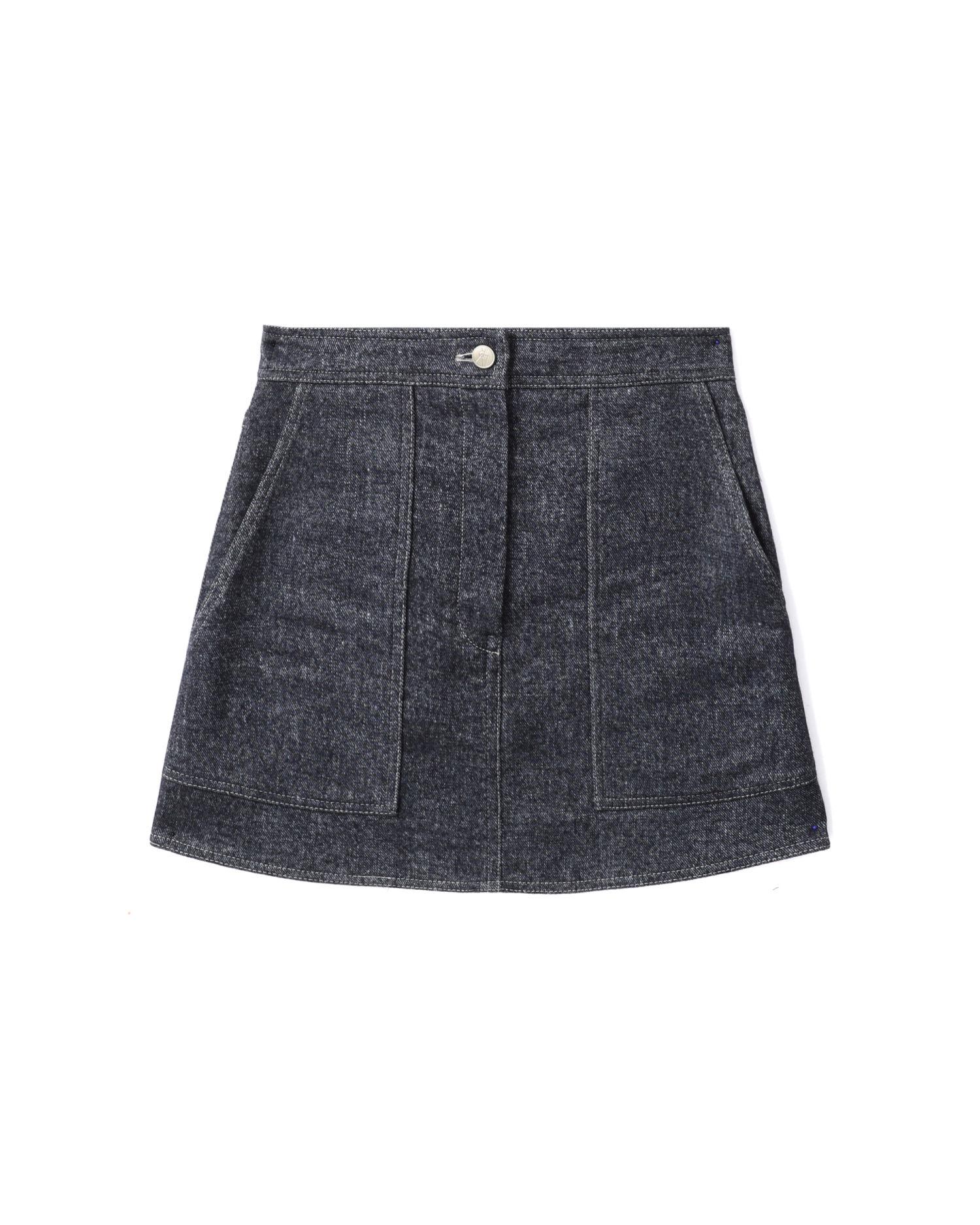 Wool pocket mini skirt by LVIR