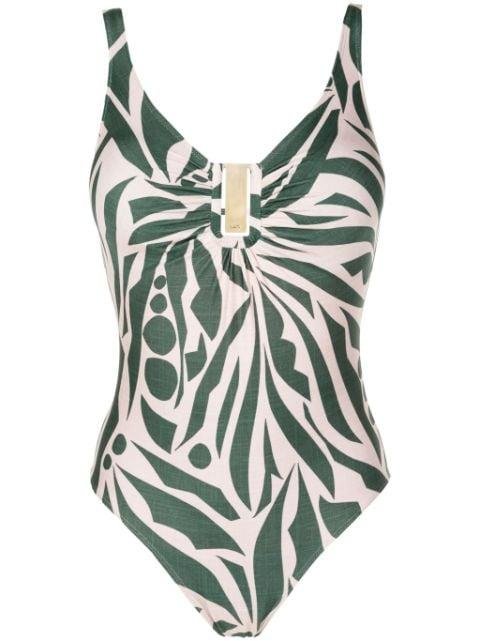 Mirassol abstract-print one-piece by LYGIA&NANNY