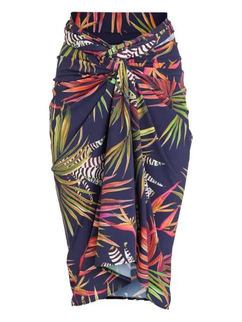 leaf-print beach cover-up by LYGIA&NANNY