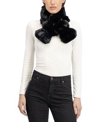 Faux Fur Chinchilla Pull-Through Scarf by LYLA GRANT