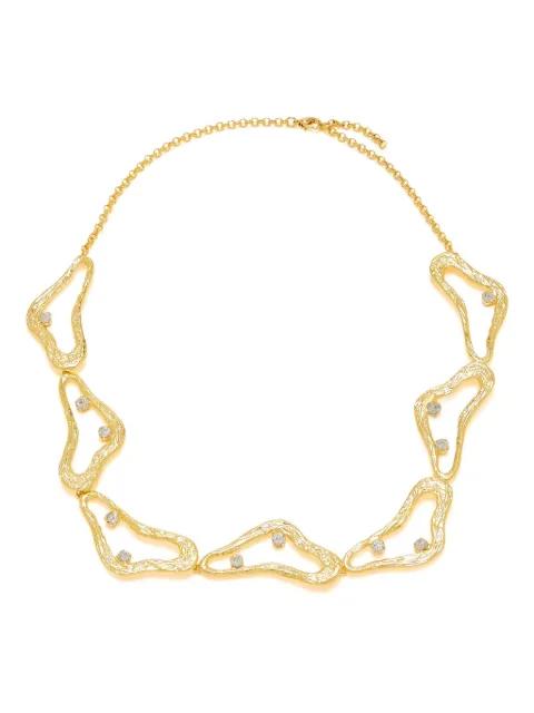 Celestial Whispers textured embellished necklace by LYNYER