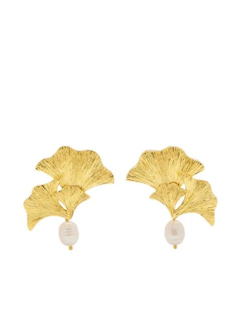 Enchanted Flora pearl earrings by LYNYER