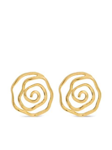 Floral Vortex earrings by LYNYER
