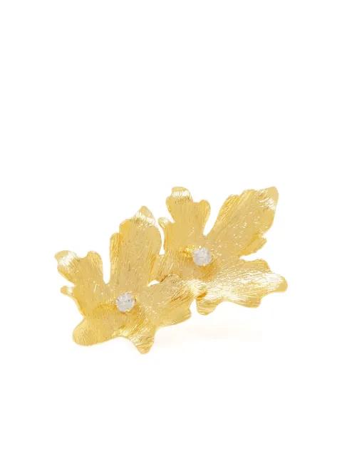 Mystic leaf embellished ring by LYNYER